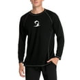 thumbnail image 2 of Men's Long Sleeve Rash Guard UPF 50+ Color Block Swim Tops Sport Shirt, 2 of 6