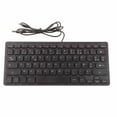 thumbnail image 2 of Russian French German Keyboard, USB Wired Keyboard, Ultra Thin 78 Keys Compact Keyboard, for PC, Computer, Desktop, 2 of 7