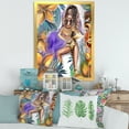 thumbnail image 3 of Designart 'Tropical Amazon Warrior Woman ' Traditional Framed Art Print, 3 of 4