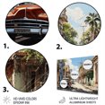 thumbnail image 3 of Designart "Cuba flow Street I" Transportation Metal Art Living Room, 3 of 5
