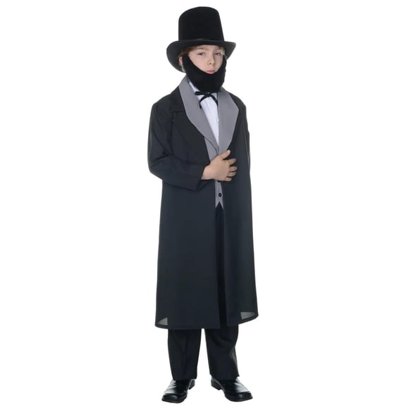 Underwraps Boys' Abraham Lincoln Costume - Size 4-6