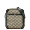 thumbnail image 1 of Pre-Owned Gucci Diamante Shoulder Bag 268159 Beige Black PVC Leather Women's GUCCI (Good), 1 of 13