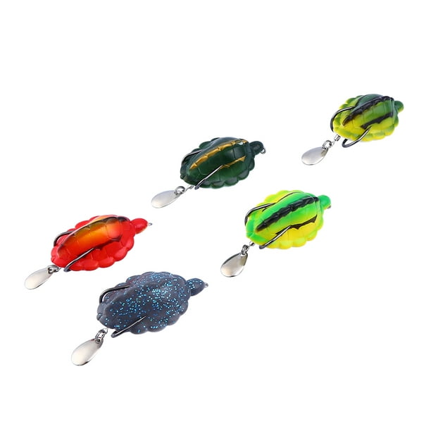 Qiilu 5Pcs/Lot Silicone Soft Lifelike Fishing Lures Turtle Bait with  Sequins Tackle Accessories , Lifelike Fishing Baits, Fishing Tackle  Accessories