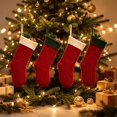 thumbnail image 5 of Dalxymotic Christmas Stocking, Cable Knit Xmas Stocking With Thick Cuff, Classic Large Hanging Christmas Sock, Christmas Decorations Indoor Outdoor for Tree, Fireplace, Mantel, Wall, 5 of 6