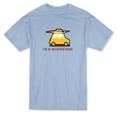 thumbnail image 1 of T-shirt Bleu Pâle pour Homme avec Citation « I'm In Vacation Mode » et Graphique de Voiture de Vacances, 1 of 1