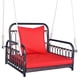 thumbnail image 4 of Costway Columpio Colgante, Mecedora Tejida De Ratán Con Respaldo Y Cojín De Asiento, Cuerda Resistente Para Colgar, Para Una Persona, Para Porche, Patio, Balcón, Patio Trasero, 4 of 5