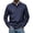 Navy, variant on Oalirro Long Sleeve Tee Shirts for Men Men's Printing Turn-Down Collar Pullover Tops Casual Slim Fit Basic Long Sleeve T-Shirt