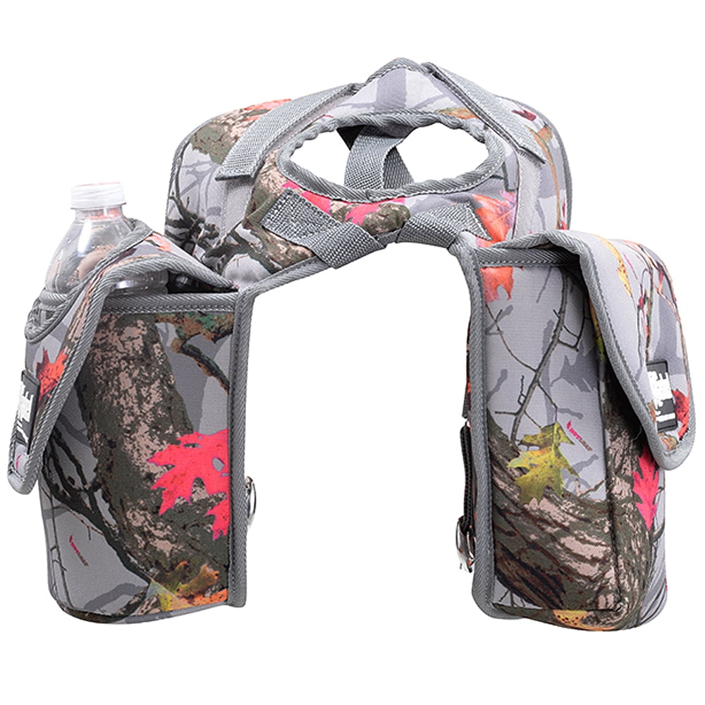 Cashel Quality Deluxe Medium Horse Saddle Pommel Horn Bag, Insulated Padded Pockets, Two Water