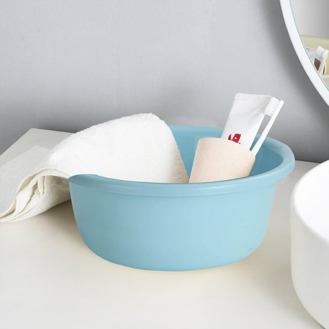 Household Plastic Basin, Thickened Multipurpose Washbasin for Laundry and Foot Soaking, Durable Food-Grade Washing Tub for Kitchen Vegetables and Dormitory Daily Use, Easy Clean Storage