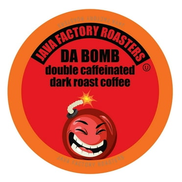 Java Factory Flavored Coffee Pods, Compatible with Keurig Brewers, Da Bomb Dark Roast 80-Pack