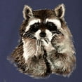 thumbnail image 3 of CafePress - Cute Humorous Watercolor Raccoon Blowing A Kiss Lo - Long Sleeve Dark T-Shirt, 3 of 4