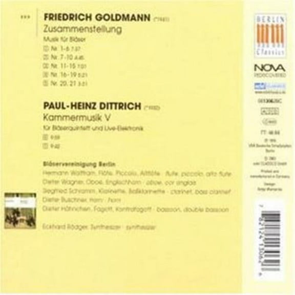 Goldmann / Dittrich / Wolffram - New Music in the D.D.R. 6 - Music & Performance - CD