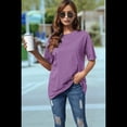 thumbnail image 4 of Camiseta Básica de Corta con Cuello en V, Color , Talla L, 4 of 5