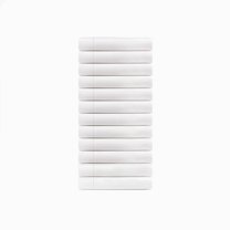 BNM Cotton Blend White Hotel Quality Pillowcases, Set of 12, King