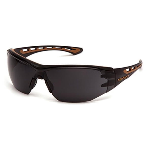 Pyramex Safety Products Gray Anti-Fog Lens Safety Glasses with Black & Tan Frame