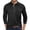 Black, variant on Men Polo Shirts Cotton Slim Fit Long Sleeve Contrast Collar Casual Button Down with Pocket Fall Winter T Shirts for Man