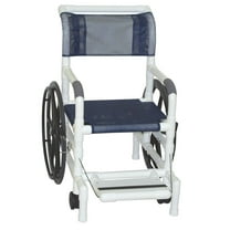 MJM International 130-18-24W-SL Shower Transfer Chair with Durable Sling Seat