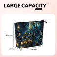 thumbnail image 5 of Makeup Bag Small Cosmetic Bags for Women Travel Toiletry Bag Zipper Pouch Purse Organizer Pouches, Owl Sky Tree Art, 5 of 7