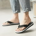 thumbnail image 6 of BONIXOOM Mens Sandals Clearance Slip-On Platform V-Day Casual Summer Mens Shoes Black Size 9.5-10, 6 of 8
