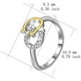 thumbnail image 3 of Horseshoes Rings 925 Sterling Silver Horseshoe Jewelry for Women, 3 of 6
