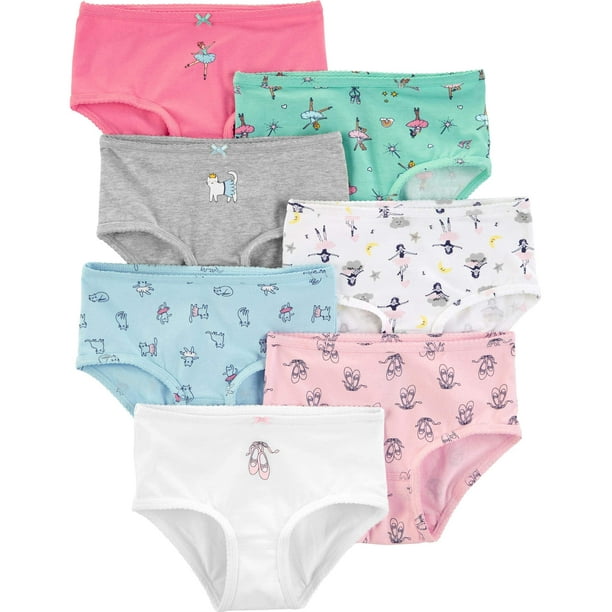 Carters Girls Little 7-Pack Underwear