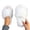 White, variant on Fnooota Womens Slide Slippers, Non Slip Comfort Indoor Open Toe Fuzzy Slippers Bedroom Shoes Hot Pink Size 6.5-7
