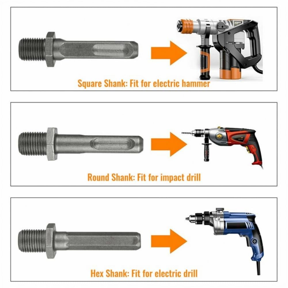 5pcs Firewood Splitter Drill Bit Set High Speed Wood Splitting Screw Cone Driver 42mm drill bit