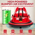 thumbnail image 6 of iRerts 12V Bumper Car, Ride on Electric Bumper Car for Kids Toddlers, Battery Powered Ride on Toys with Remote Control, Bluetooth, Music, LED Light, 360°Spin, Gifts for 2-5 Year Old Boys Girls, Red, 6 of 9