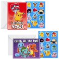 thumbnail image 1 of Paquete de 24 tarjetas de San Valentín de Pokémon Hallmark con stickers, 1 of 7