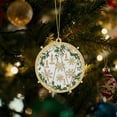 thumbnail image 5 of Musical Instrument Christmas Ornament Pendant, Elegant Melody-themed Hanging Decor for Christmas Tree, Home Wall, Holiday Party and Festive Season Celebrations, 3.1in/8cm, C, 5 of 5