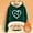 Green, variant on Women's Hoodies Sweatshirts Cozy Thickened Long Sleeve Hooded Pullover with Cute Dog Cat Heart Pattern for Everyday Comfort Green 5XL