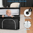 thumbnail image 6 of Babyeap Baby Playpen Large Play Yard Fence for Toddlers,50"x50" Black, 6 of 7