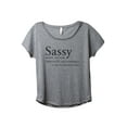 thumbnail image 1 of Sassy Definition Women's Fashion Slouchy Dolman T-Shirt Tee Heather Grey Large, 1 of 3