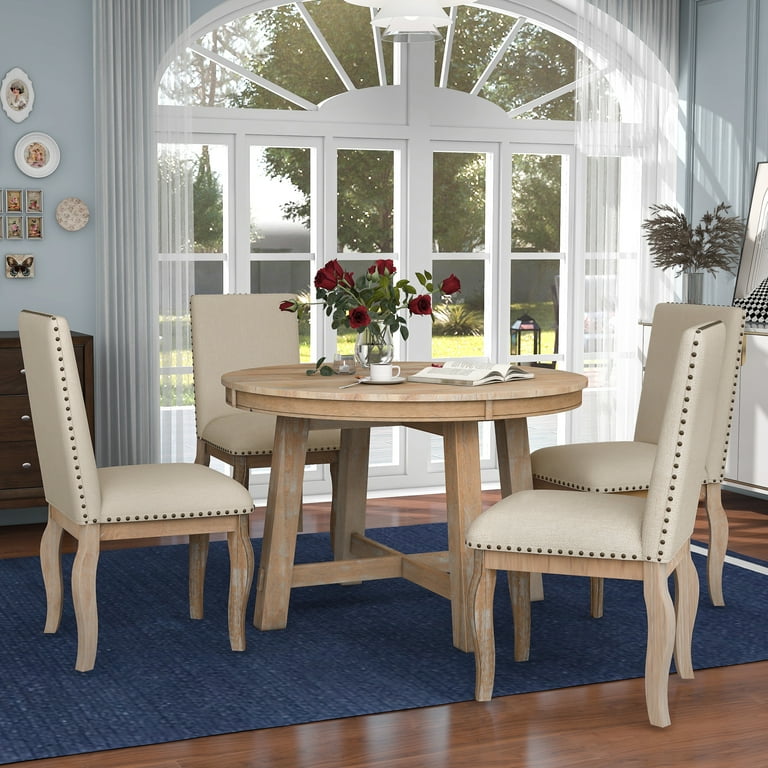 Walmart farmhouse dining online set