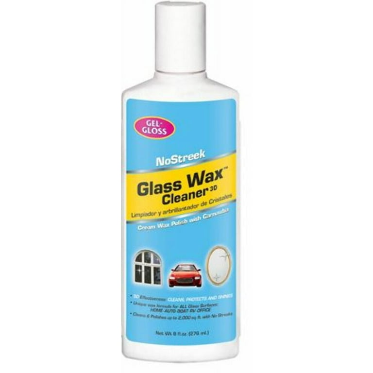 Gel-Gloss No-Streek Glass Cleaner - 8 oz Bottle