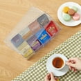 thumbnail image 2 of Lifewit 2-Pack Tea Bag Organizer with lids, Tea Bag Storage Containers for Cabinet, Pantry, Countertop, Clear, 2 of 7