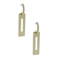 thumbnail image 2 of Gold Rectangle Earring, 2 of 3