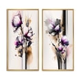 thumbnail image 2 of Designart "Pink Orchid on Abstract Fusion I" Orchid Framed Wall Art Set Of 2 - Pink Floral Framed Wall Art Set Of 2, 2 of 7
