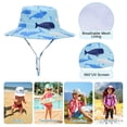 thumbnail image 5 of American Trends UPF 50+ Baby Boy Sun Hat Sun Protective Cute Wide Brim Summer Kids Beach Bucket Hats Toddler Sun Hats for Girls Boys, 5 of 6