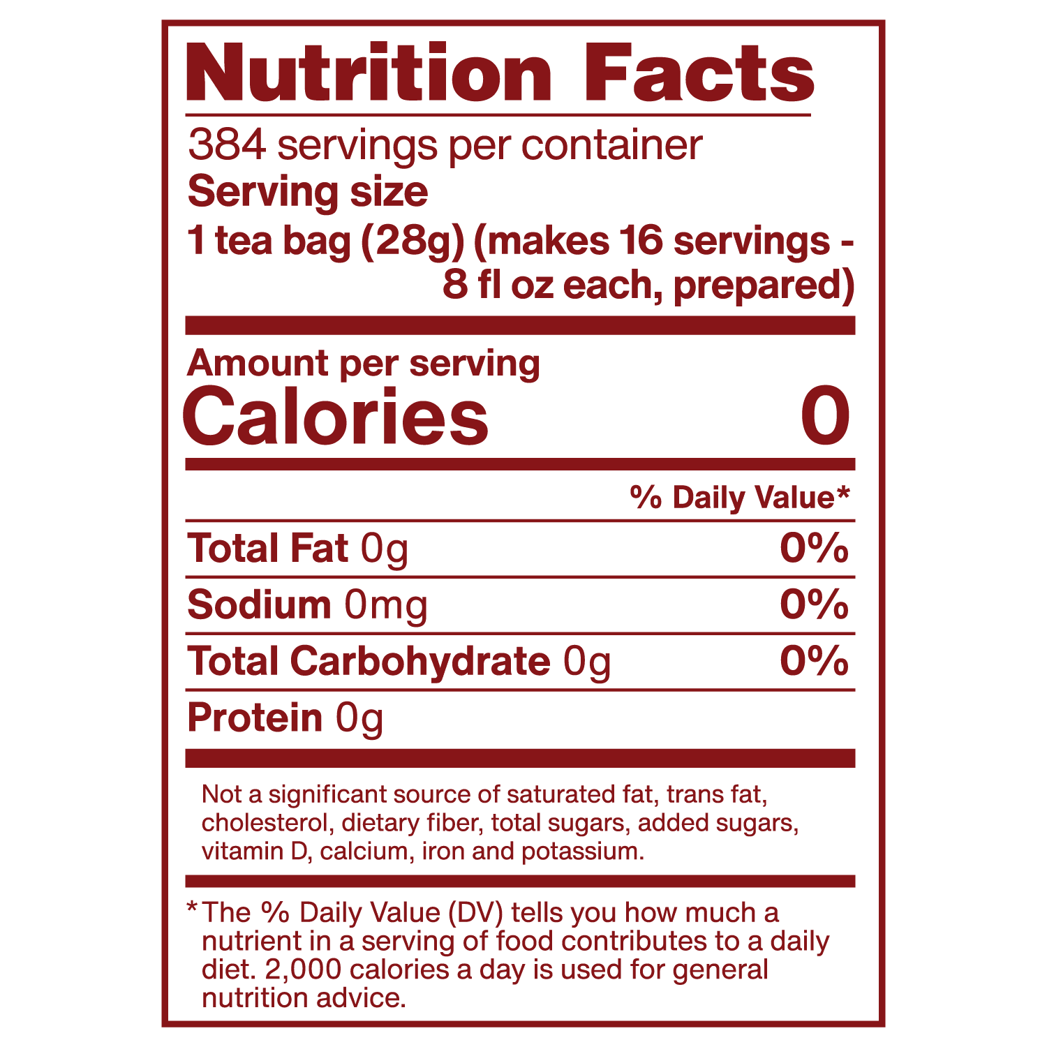 Luzianne Black Iced Gallon Tea Bags, 24 Count