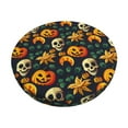thumbnail image 2 of Round Bar Stool Seat Covers, Halloween Skull Elastic Round Chair Cover Stool Seat Slipcover Bar Stool Cushions Round Pad for 12-14 inch, 2 of 7