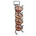thumbnail image 3 of Mobile Merchandisers K1430-4B-MB Panier Rond en Osier à 4 Niveaux avec Cadre de Panneau et Clips de Panneau, 3 of 4