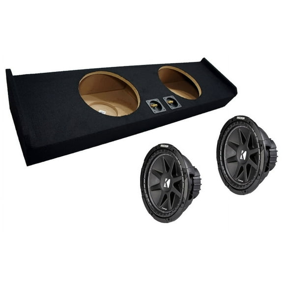 Kicker Ford F-150 09-12 43C124 12" 150W Sub & FORD2X12-150-CREW-09 12" Sub Box