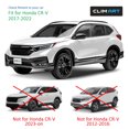 thumbnail image 6 of CLIM ART Incredibly Durable Rain Guards for Honda CR-V (CRV) 2017-2022, Original Tape-on Window Deflectors, Vent Deflector, Window Visors, Car Accessories, 6 pcs. - 417170, 6 of 10