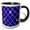 Black/White, variant on 3drose, Arizona, Usa. Mexican Tile Wall, 11oz Two-tone Red Mug