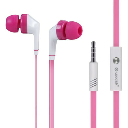 MYEPADS Massive Bass Stereo Earphone with Remote and Mic-WZ-11 - Stereo - Pink - Mini-phone - Wired - 32 Ohm - 20 Hz