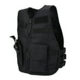 thumbnail image 4 of Chaleco de combate para niños chaleco de caza ajustable con gancho y bucle negro para niños múltiples bolsas tela Oxford 600D para entrenamiento ANGGREK Otros, 4 of 7