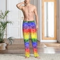 thumbnail image 2 of Fotbe Colorful Tie Dye Pantalones de Pijama para Hombre, Pantalones de Dormir, Pantalones de Casa con Cintura Ajustable y Bolsillos-Small, 2 of 6