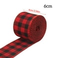 thumbnail image 4 of pitrice Christmas Ribbon Portable Party Decoration Classic Plaid House Decorations Exquisite Decorative Accessories for Celebration 3 Width 6cm, 4 of 5