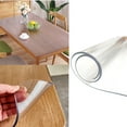 thumbnail image 2 of Clear PVC Tablecloth Ideal for Dining Tables Desks, Scratch Resistant and Easy to Clean 1mm/1.5mm/2mm/3mm Thick, 2 of 9